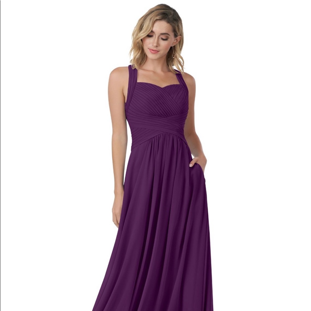 NWT Azazie Claudia (Grape) Bridesmaid Dress